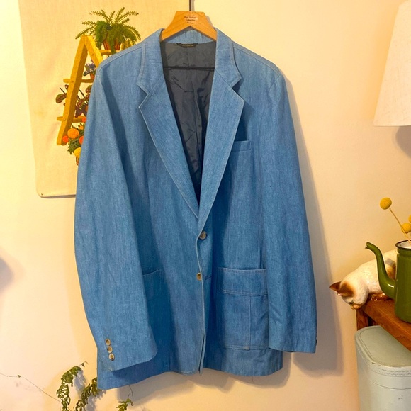 Levi's Other - Vintage 70s LEVI’s denim blazer 44L